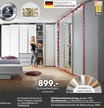 Möbel Martin Schwebetürenschrank Angebot