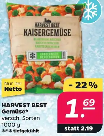 NETTO HARVEST BEST Gemüse 1000 g Angebot