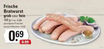 Meyer's Frischemarkt Frische Bratwurst grob oder fein 100 g Angebot