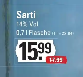 Meyer's Frischemarkt Sarti 14% Vol 0,7 L Angebot