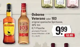 Meyer's Frischemarkt Osborne Veterano oder 103  0,71 Flasche Angebot