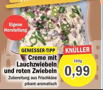 Aktiv Irma Creme mit Lauchzwiebeln und roten Zwiebeln  100 g Angebot