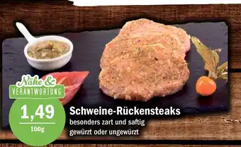 Aktiv Irma Nähe& VERANTWORTUNG Schweine-Rückensteaks 100 g Angebot