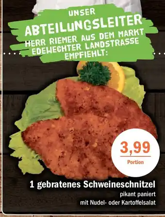 Aktiv Irma 1 gebratenes Schweineschnitzel Angebot