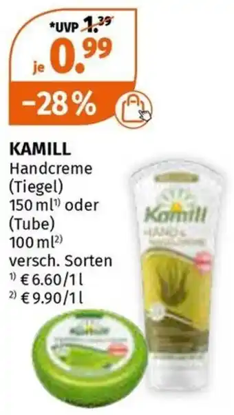 Müller KAMILL Handcreme 150/100 ml Angebot