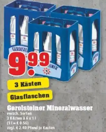 trinkgut Gerolsteiner Mineralwasser 6x1L Angebot