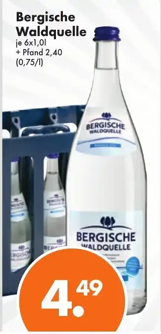 Trink und Spare Bergische Waldquelle 6x1L Angebot