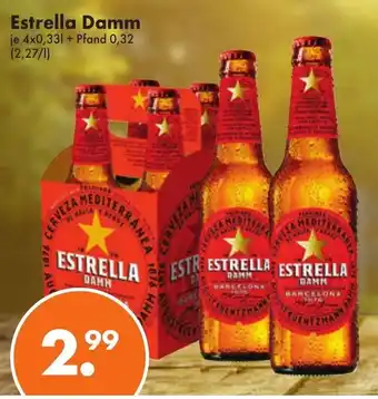 Trink und Spare Estrella Damm 4x0,33L Angebot