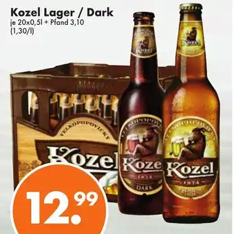 Trink und Spare Kozel Lager oder Dark 20x0,5L Angebot