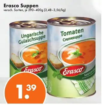 Trink und Spare Erasco Suppen 390-400g Angebot