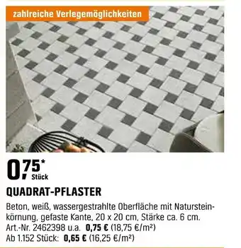 OBI QUADRAT-PFLASTER Angebot