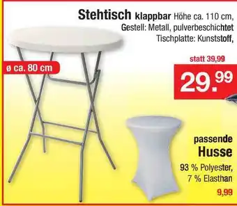 Zimmermann Stehtisch Klappbar Oder Passende Husse Angebot