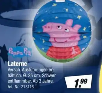 Rofu Kinderland Peppa Pig Laterne Angebot