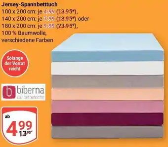 Globus Biberna Jersey-Spannbetttuch Angebot