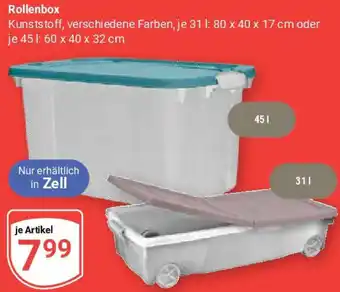 Globus Rollenbox Angebot