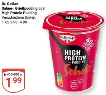 Globus Dr. Oetker Sahne, Grieẞpudding oder High Protein Pudding 400-500 g Angebot