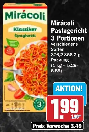 Hit Miracoli Pastagericht 3 Portionen 376,2-356,2 g Packung Angebot