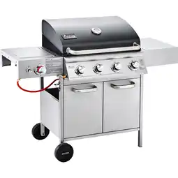 Sonderpreis Baumarkt Gasgrill fahrbar Infrarot-Steak Zone silber-schwarz Angebot