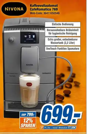 Expert Klein Nivona Kaffeevollautomat CafeRomatica 769 Angebot