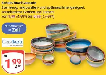 Globus Creatable Schale/Bowl Cascade Angebot