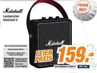 Expert Bening Marshall Lautsprecher Stockwell II Angebot