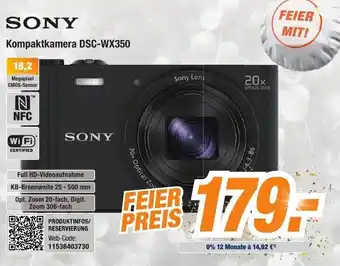 Expert Bening Sony Kompaktkamera DSC-WX350 Angebot