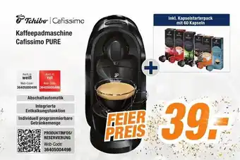 Expert Bening Tchibo Kaffeepadmaschine Cafissimo Pure Angebot