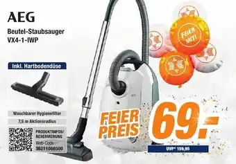 Expert Bening AEG Beutel Staubsauger VX4-1-IWP Angebot