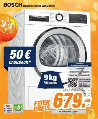 Expert Bening Bosch Wäschetrockner WQG 2410 EX Angebot