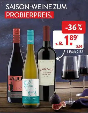 Aldi Süd Saison-Weine Angebot