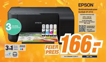 Expert Bening Epson Multifunktionsdrucker EcoTank ET 2712 Angebot