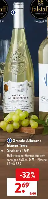 Aldi Süd Grande Alberone bianco Terre Siciliane IGP 75 cl Angebot