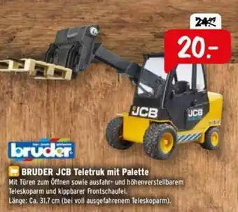 Raiffeisen Markt Bruder JCB Teletruk mit Palette Angebot