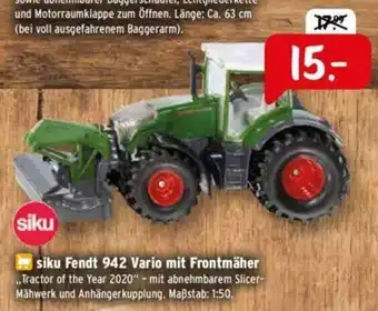 Raiffeisen Markt Siku Fendt 942 Vario mit Frontmäher Angebot