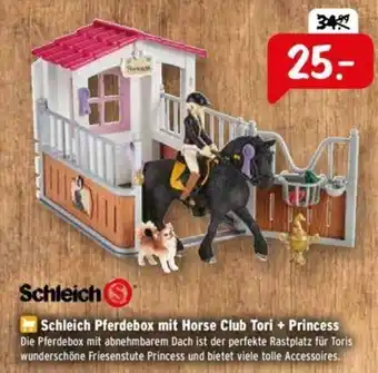 Raiffeisen Markt Schleich Pferdebox mit Horse Club Tori+Princess Angebot