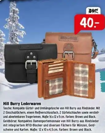 Raiffeisen Markt Hill Burry Lederwaren Angebot