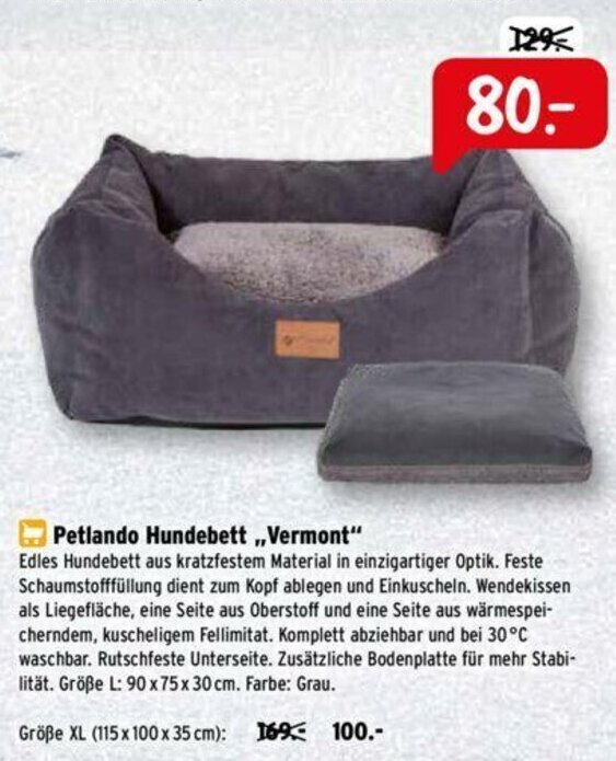 Petlando Hundebett Vermont Angebot bei Raiffeisen Markt