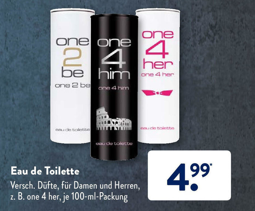 Eau de Toilette Angebot bei Aldi Süd