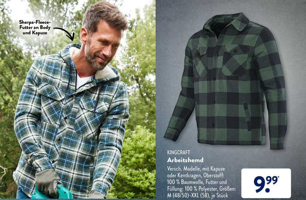 Arbeitshemd Angebot bei Aldi Süd