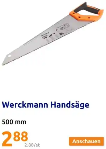 Action Werckmann Handsäge 500 mm Angebot