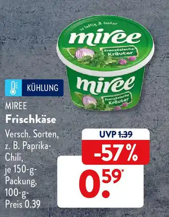 Aldi Süd Miree Frischkäse Angebot