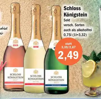 Aktiv Irma Schloss Königstein Sekt auch als alkoholfrei 0,751 Angebot