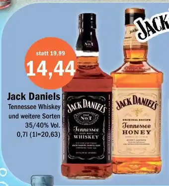 Aktiv Irma Jack Daniels Tennessee Whiskey und weitere Sorten 35/40% Vol. 0,71 Angebot