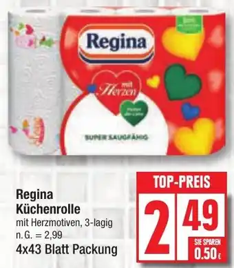 Edeka Regina Küchenrolle 4x43 Blatt Packung Angebot