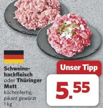 Combi Schweinehackfleisch oder Thüringer Mett 1 kg Angebot