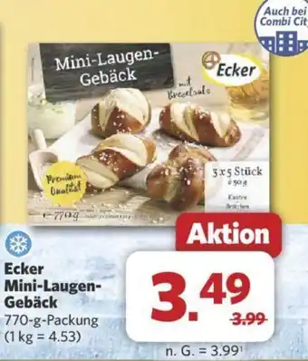 Combi Ecker Mini-Laugen Gebäck 770 g Packung Angebot