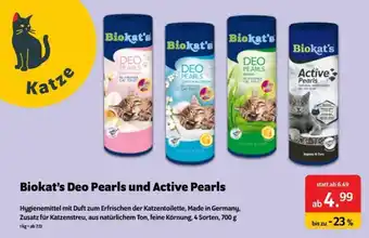 Das Futterhaus Biokat's Deo Pearls und Active Pearls Angebot