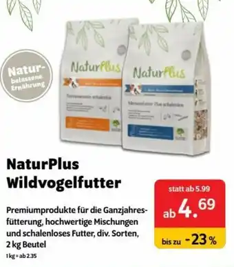 Das Futterhaus NaturPlus Wildvogelfutter 2kg Beutel Angebot