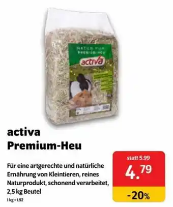 Das Futterhaus Activa Premium Heu 2,5kg Beutel Angebot