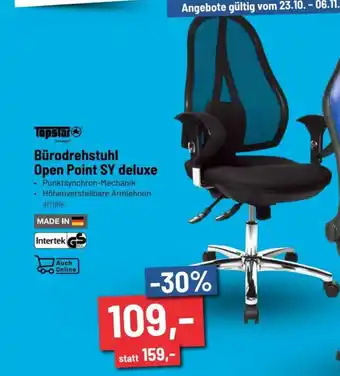 Staples Burodrehstuhl Open Point Sy deluxe Angebot